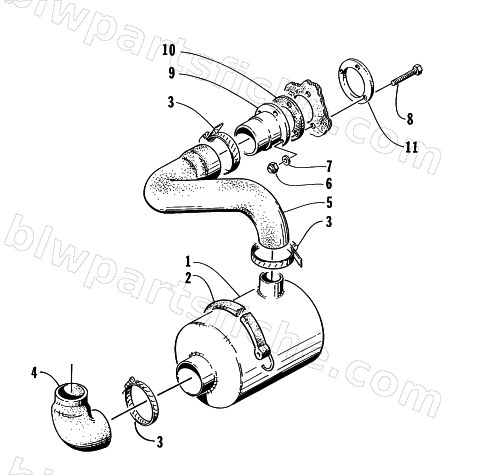 MUFFLER ASSEMBLY diagram
