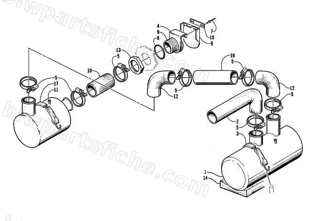 MUFFLER ASSEMBLY diagram