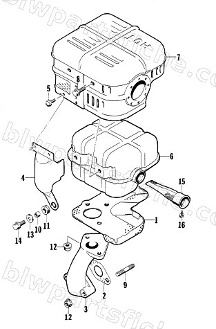 MUFFLER ASSEMBLY diagram