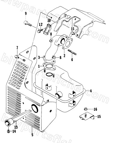 MUFFLER ASSEMBLY diagram