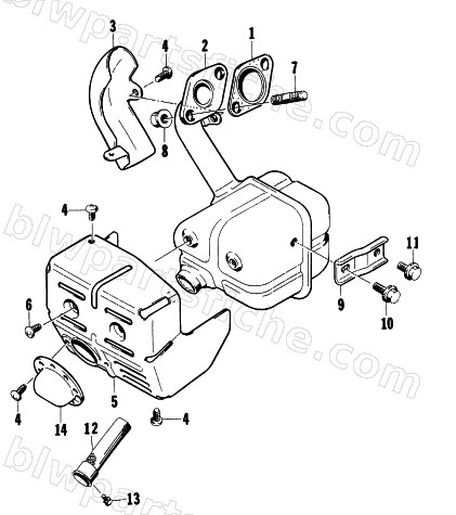MUFFLER ASSEMBLY diagram