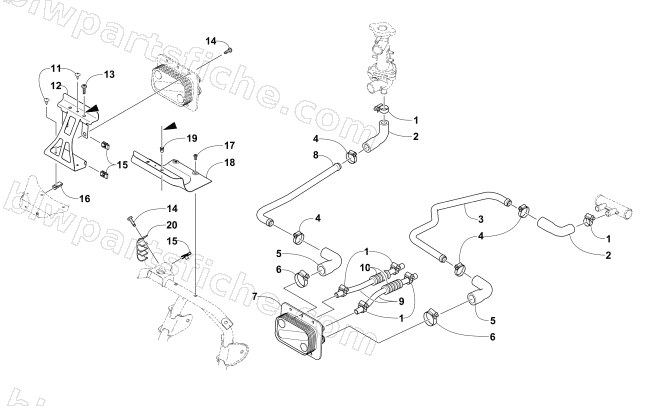 OIL COOLER ASSEMBLY diagram