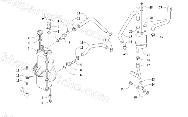 OIL TANK ASSEMBLY diagram
