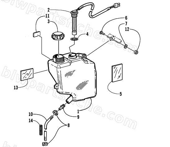 OIL TANK ASSEMBLY diagram