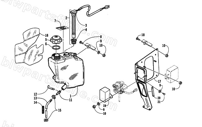 OIL TANK ASSEMBLY diagram