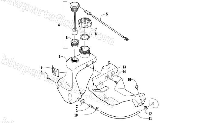 OIL TANK ASSEMBLY diagram