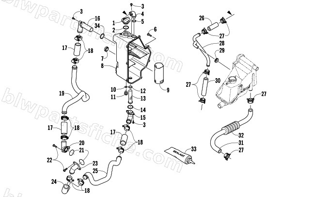 OIL TANK ASSEMBLY diagram