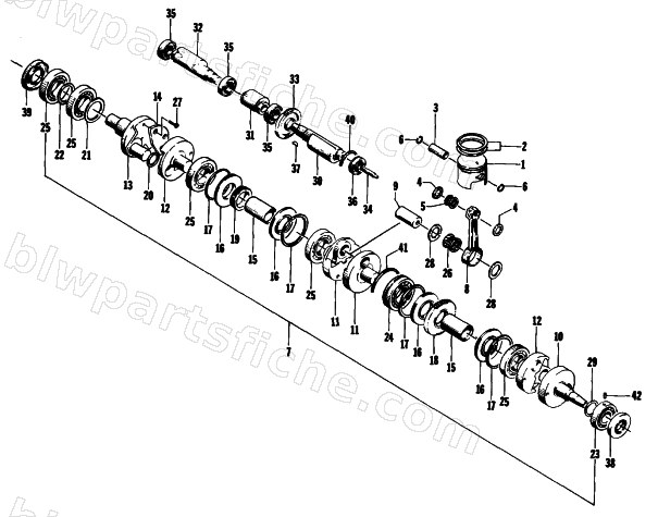 PISTON AND CRANKSHAFT diagram