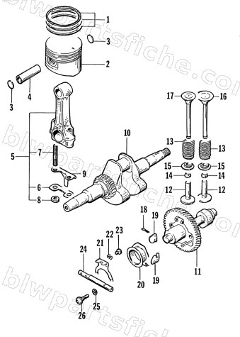 PISTON AND CRANKSHAFT diagram