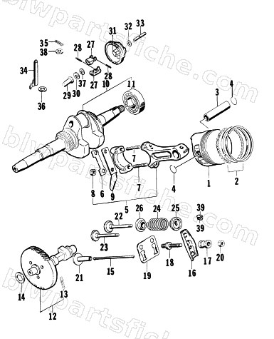 PISTON AND CRANKSHAFT diagram