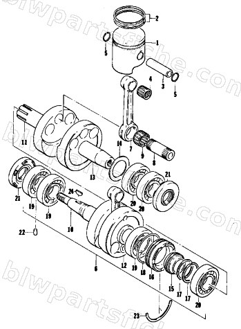 PISTON AND CRANKSHAFT diagram