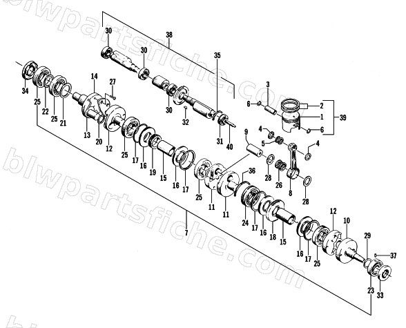 PISTON AND CRANKSHAFT diagram