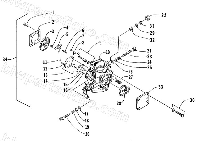 PT SIDE CARBURETOR diagram