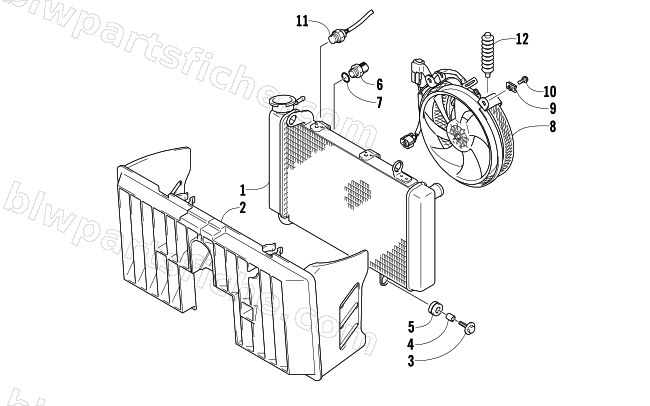 RADIATOR ASSEMBLY diagram