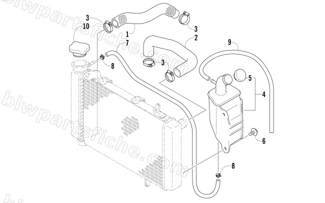 RADIATOR HOSE ASSEMBLY diagram