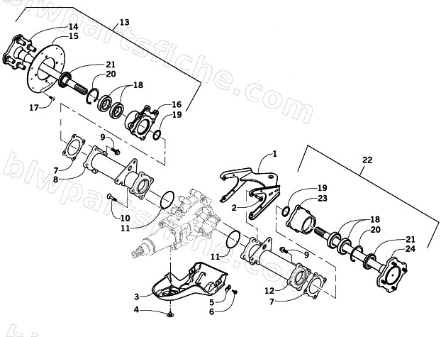 REAR AXLE ASSEMBLY diagram