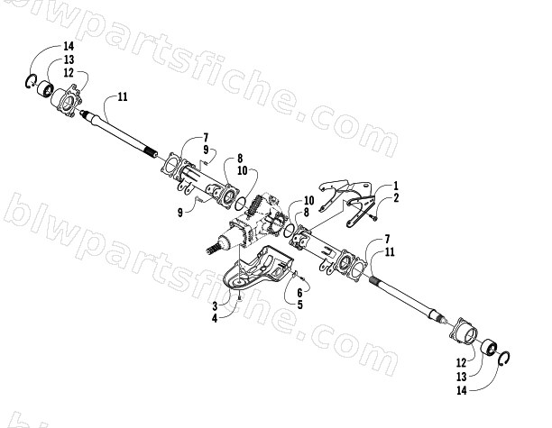 REAR AXLE ASSEMBLY diagram