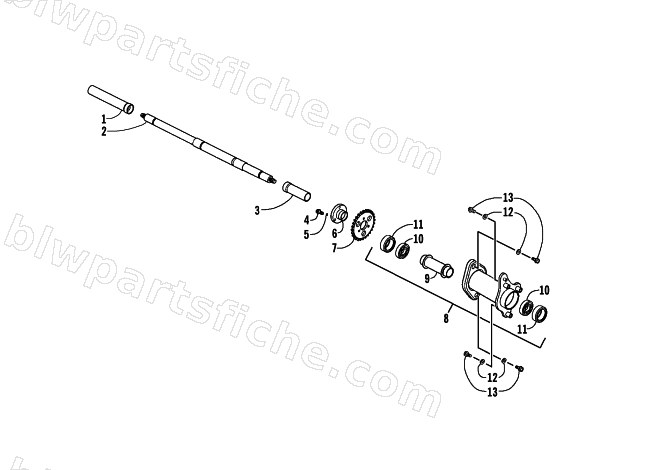 REAR AXLE ASSEMBLY diagram