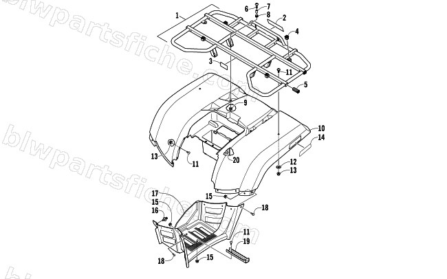 REAR BODY PANEL ASSEMBLY diagram
