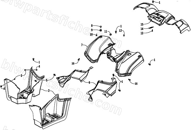 REAR BODY PANEL ASSEMBLY diagram