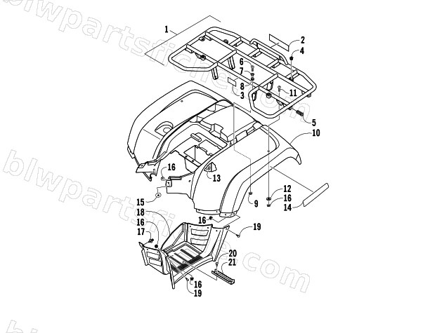 REAR BODY PANEL ASSEMBLY diagram