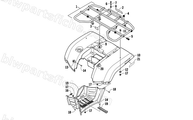 REAR BODY PANEL ASSEMBLY diagram