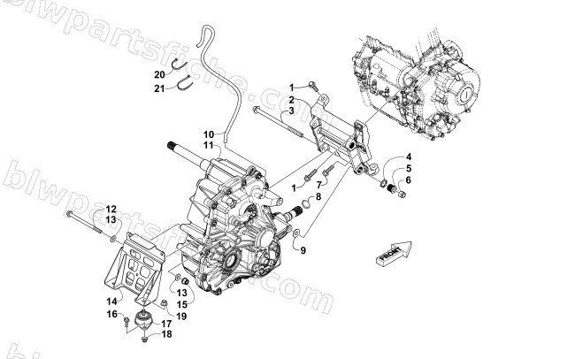 REAR DRIVE SYSTEM diagram