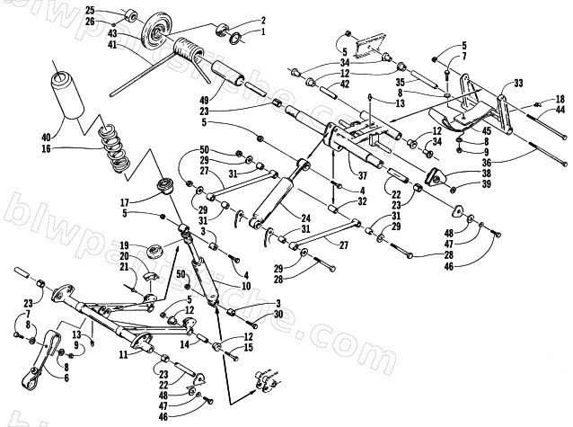 REAR SUSPENSION ARM ASSEMBLIES diagram
