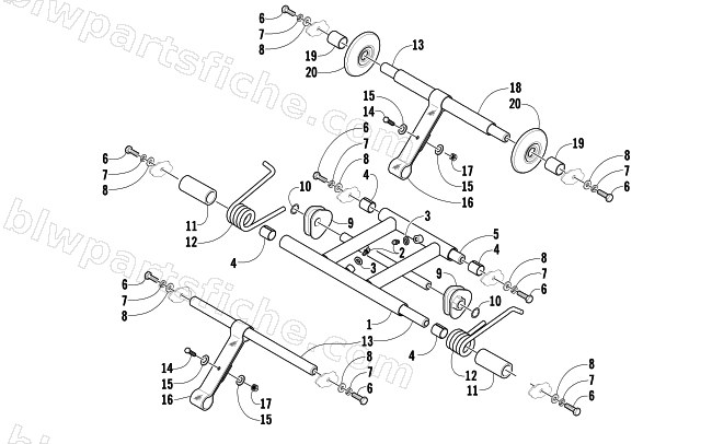 REAR SUSPENSION ARM ASSEMBLY diagram