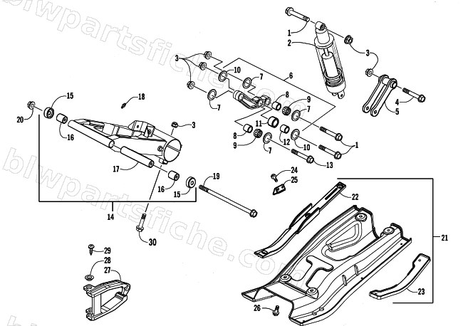 REAR SUSPENSION ASSEMBLY diagram