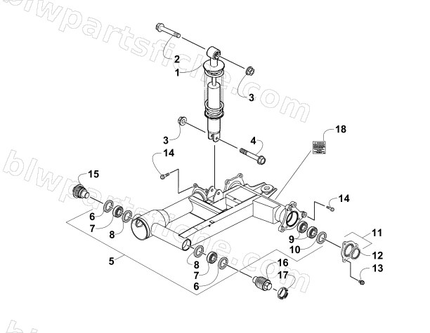REAR SUSPENSION ASSEMBLY diagram
