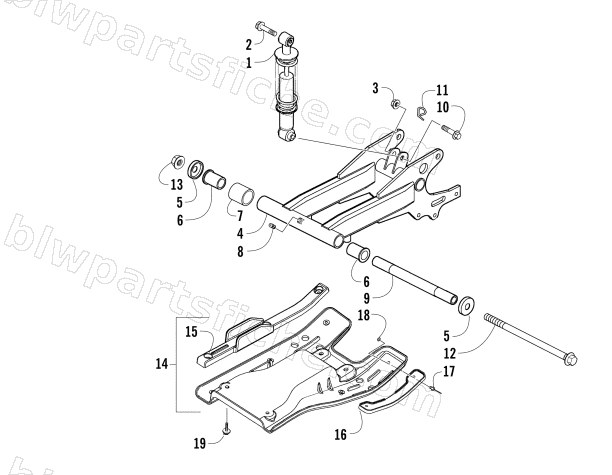 REAR SUSPENSION ASSEMBLY diagram