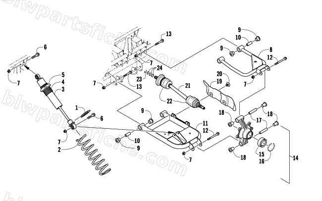 REAR SUSPENSION ASSEMBLY diagram