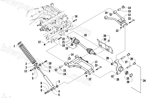 REAR SUSPENSION ASSEMBLY diagram