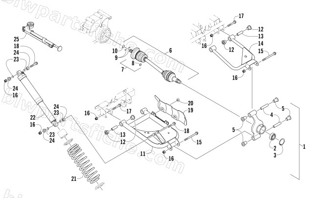 REAR SUSPENSION ASSEMBLY diagram
