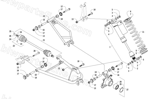 REAR SUSPENSION ASSEMBLY diagram