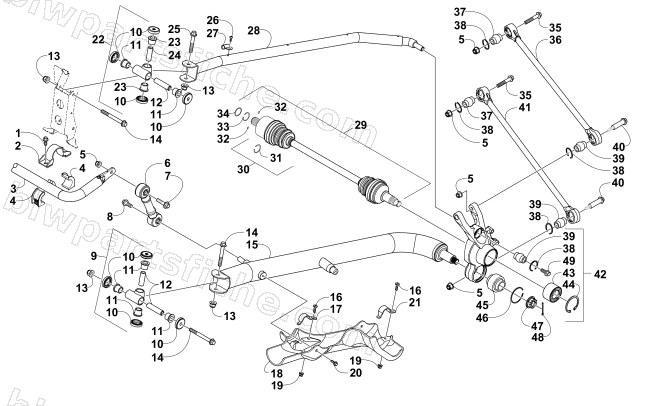REAR SUSPENSION ASSEMBLY diagram