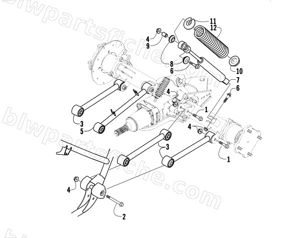 REAR SUSPENSION ASSEMBLY diagram