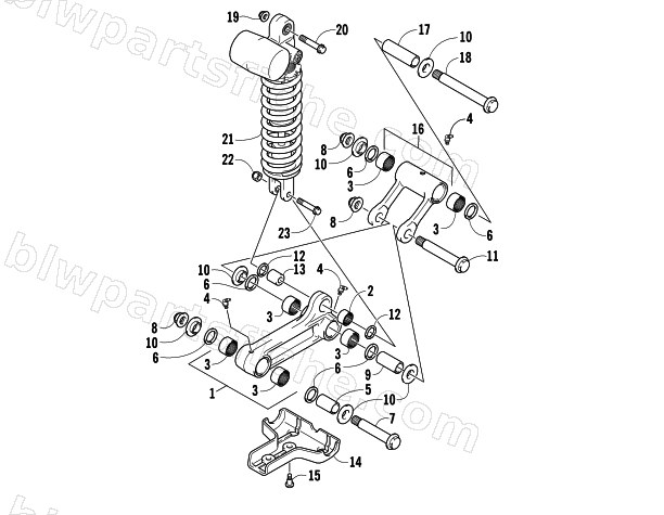 REAR SUSPENSION ASSEMBLY diagram