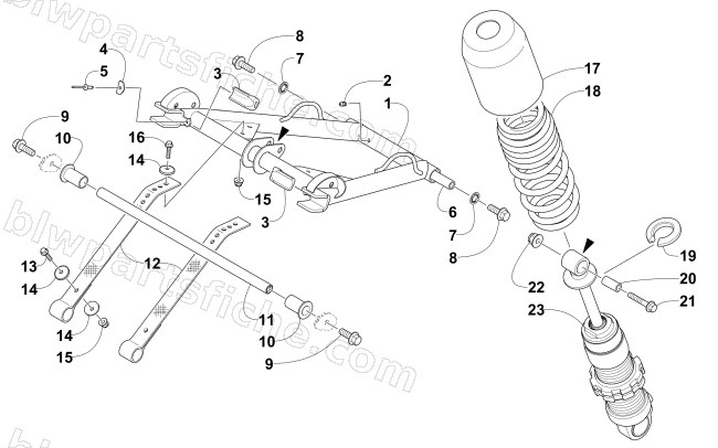 REAR SUSPENSION FRONT ARM ASSEMBLY diagram