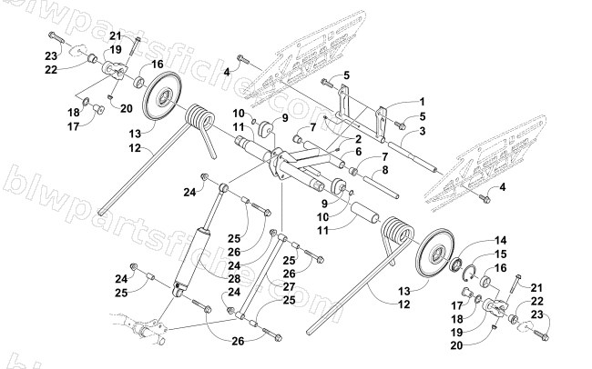 REAR SUSPENSION REAR ARM ASSEMBLY diagram