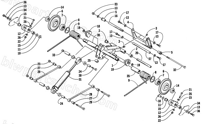 REAR SUSPENSION REAR ARM ASSEMBLY diagram