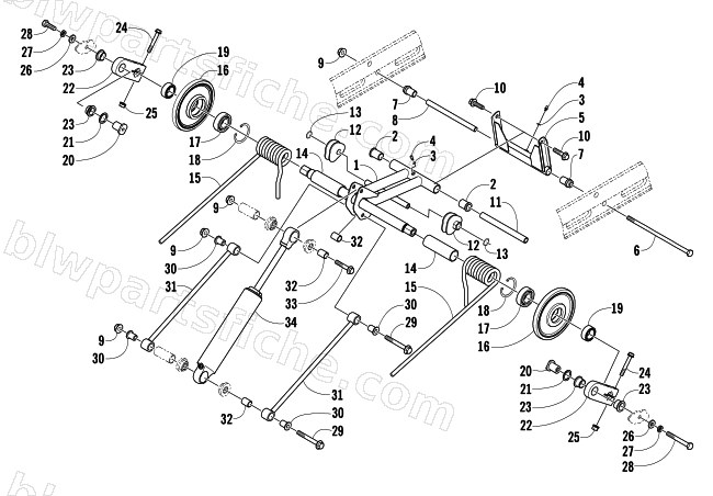 REAR SUSPENSION REAR ARM ASSEMBLY diagram