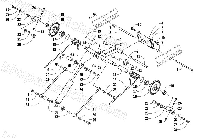 REAR SUSPENSION REAR ARM ASSEMBLY diagram