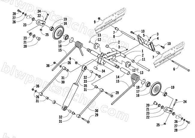 REAR SUSPENSION REAR ARM ASSEMBLY diagram