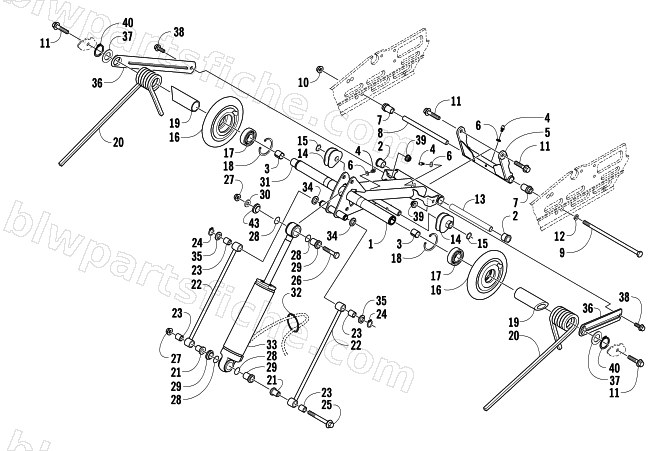 REAR SUSPENSION REAR ARM ASSEMBLY diagram