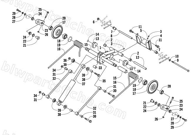 REAR SUSPENSION REAR ARM ASSEMBLY diagram