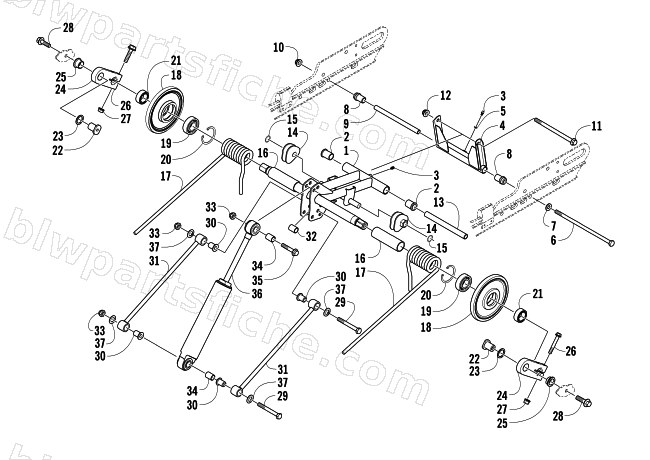 REAR SUSPENSION REAR ARM ASSEMBLY diagram