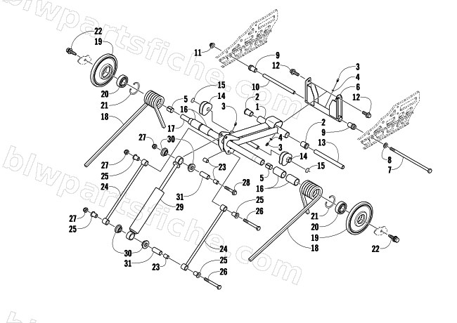 REAR SUSPENSION REAR ARM ASSEMBLY diagram