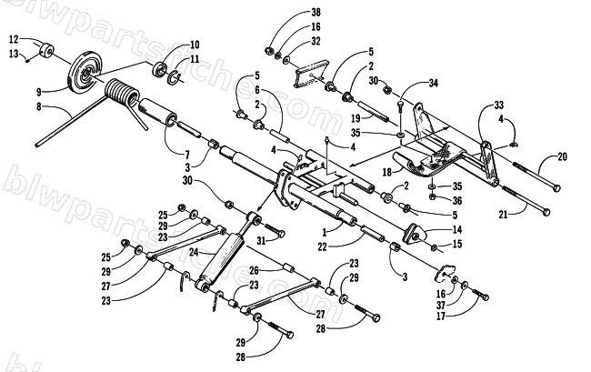 REAR SUSPENSION/REAR ARM ASSEMBLY diagram
